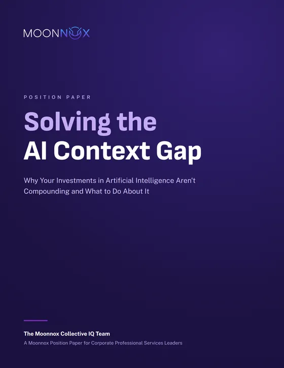 Cover of the position paper Solving the AI Context Gap